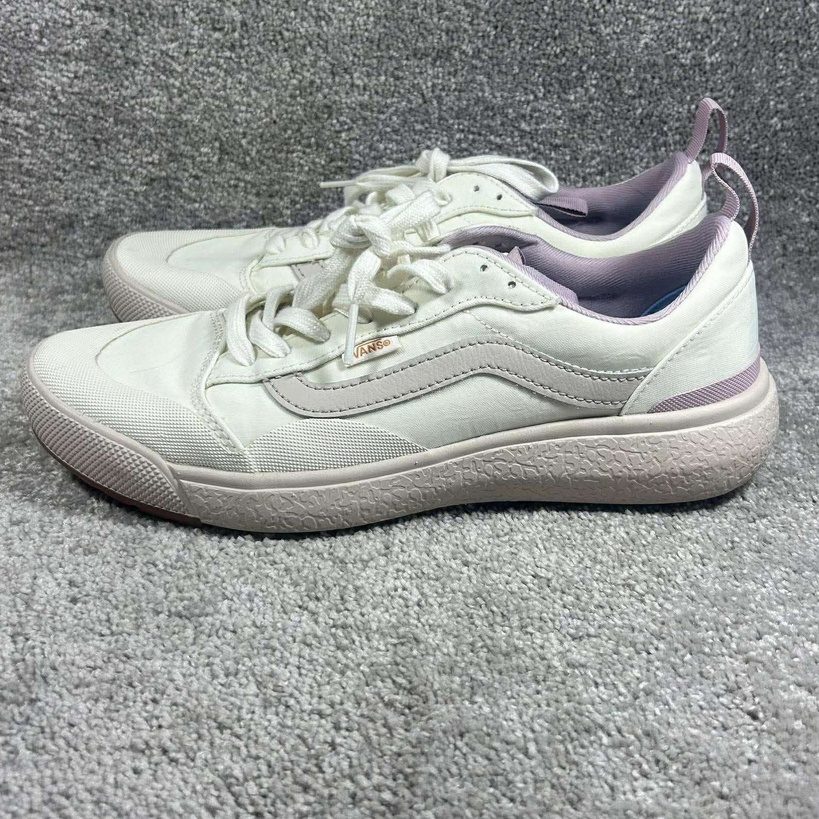 Vans Ultrarange Exo Sneakers Cream White Lavender Mauve Womens 10 Mens 8.5